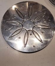 Vintage Mid Century Towle Sterling Silver #9 Footed Trivet 6.25in Starburst