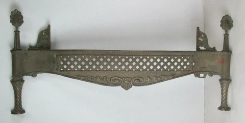 Antique Gas Heater Fireplace Stove 13x28 Front Piece Only Parts Repair Repurpose Cover