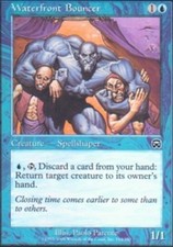 4x Waterfront Bouncer ~ Lightly Played Mercadian Masques MTG Magic x4 4 Ultimate