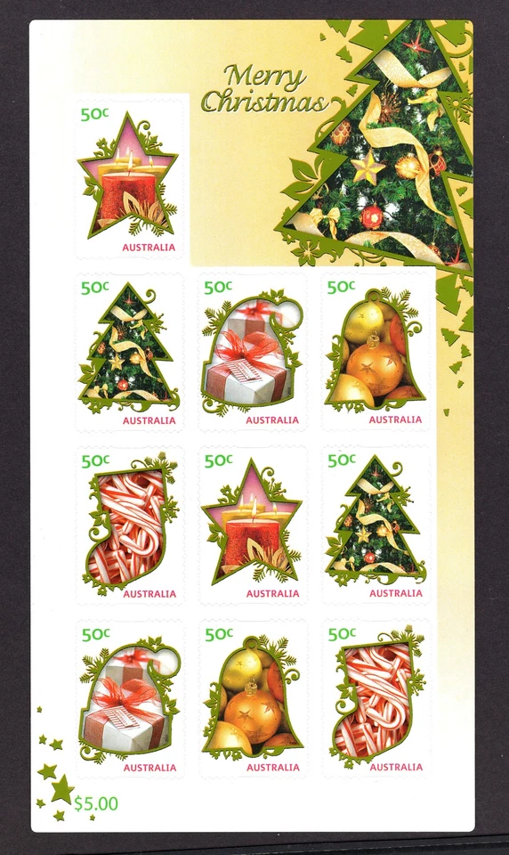 M29595 Australia 2009 Folleto de Navidad Panel UMM Sg 3318a Gato £9 Foto 1 de 1
