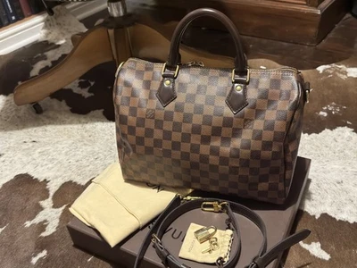 Louis Vuitton Speedy 30 Bandouliere Crossbody Handheld Canvas Brown - Image 1 of 4