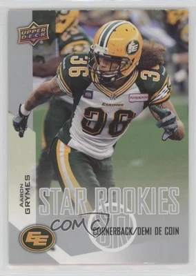 2014 Upper Deck CFL Star Rookies Aaron Grymes #157 - Image 1 of 2