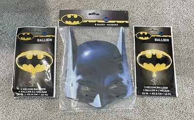 蝙蝠侠DC漫画气球(2)和8面具生日派对装饰 — 第 1/4 张图片