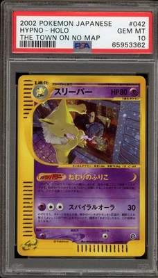 Pokemon Hypno The Town on No Map Unlimited Japanese Holo Rare #042 PSA 10 - Image 1 of 2