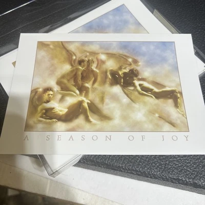 Lote de 8 tarjetas de felicitación navideñas de interés gay vintage una temporada de alegría Foto 1 de 4
