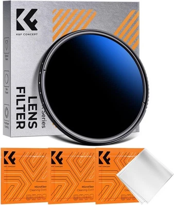 K&F Concept Variabler ND2-ND400 Graufilter ND Filter 1-9 Blendenstufen 37-82mm - Bild 1 von 4