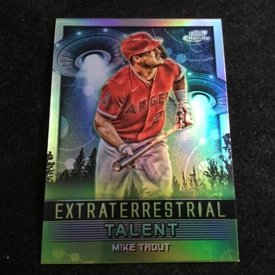 2024 Topps Cosmic Chrome Extraterrestrial Talent #ET-10 Mike Trout LA Angels - Image 1 of 3