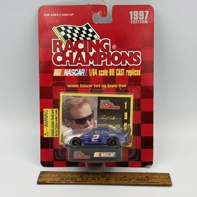 NIB 1997 Racing Champions 1:64 Scale NASCAR Diecast Stock Car #2 Rusty Wallace - Image 1 of 4