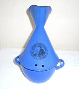 Inhalador de dos piezas vintage de esmalte francés - Imagen 1 de 11