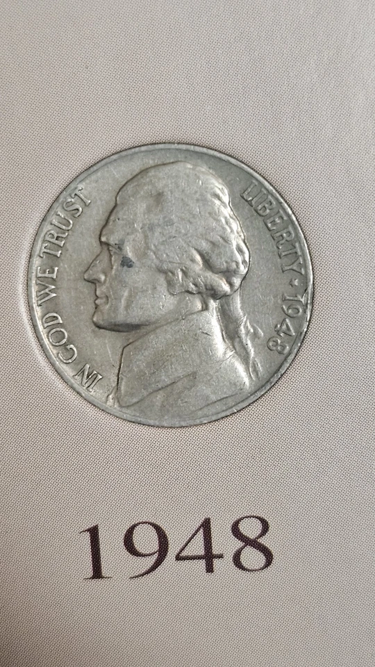 1948 s Jefferson nickel - Image 1 of 2