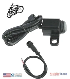 Interruptor impermeable encendido/apagado aluminio moto 12V 10A - montaje espejo retrovisor - Imagen 1 de 4