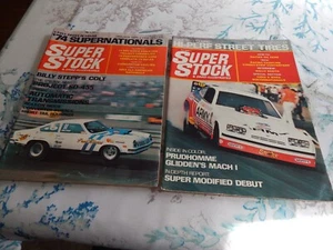 Vintage Super Stock Magazin Lot von 2 Ausgaben Jan und Mai 1975 - Bild 1 von 4