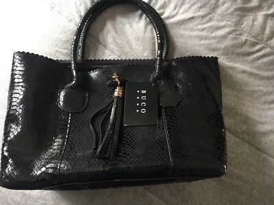 Bolsa tote preta Buco East/West Iguana média 4959 nova com etiqueta boa - Imagem 1 de 4