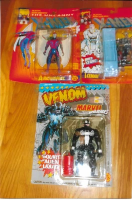  UNCANNY X-MEN ARCHANGEL, ICEMAN & VENOM ACTION FIGURES MARVEL1993 - Image 1 of 3