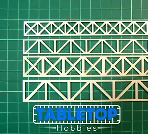 ABS Styrene Plastic Lattice Truss Model Railway Building 10-24mm 500mm Length - Picture 1 of 13