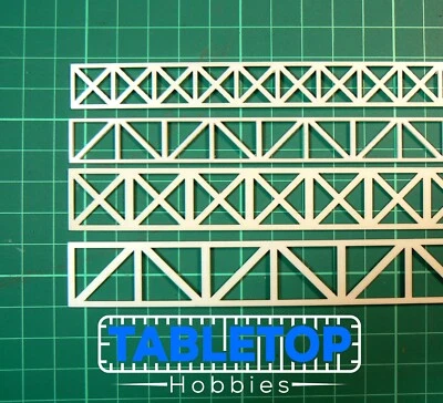 ABS Styrene Plastic Lattice Truss Model Railway Building 10-24mm 500mm Length - Image 1 of 4
