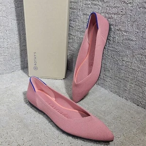 Rothy's The Point Women's Size 5 US Pink Rosebud Pointed Toe Slip On Flat Shoes - Picture 1 of 16