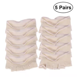 5 Pairs Womens Forefoot Socks Invisible Five Toe Socks Non-slip No-show Shocks - Picture 1 of 12