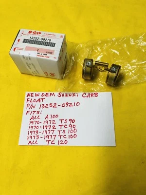 OEM Suzuki Carb Float (13252-09210) A100/TS90/TC90/TS100/TC100/TC120 AHRMA Foto 1 de 3