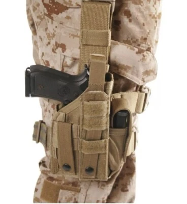 Blackhawk Omega tactical Thigh Holster for HK H&K VP9A1 K W/ Light TLR, X300 - Image 1 of 3