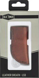 Schrade Old Timer kleine braune Leder Gürtelscheide 3,25" Klinge 1193089 LS3 - Bild 1 von 3