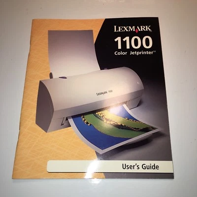 Lexmark 1100 Color Jet printer Users Guide - Image 1 of 3