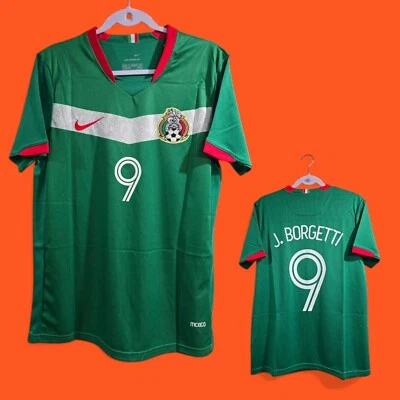 Selección México local - Mundial 2006 - Verde - J. Borgetti #9 - Pequeño Foto 1 de 4