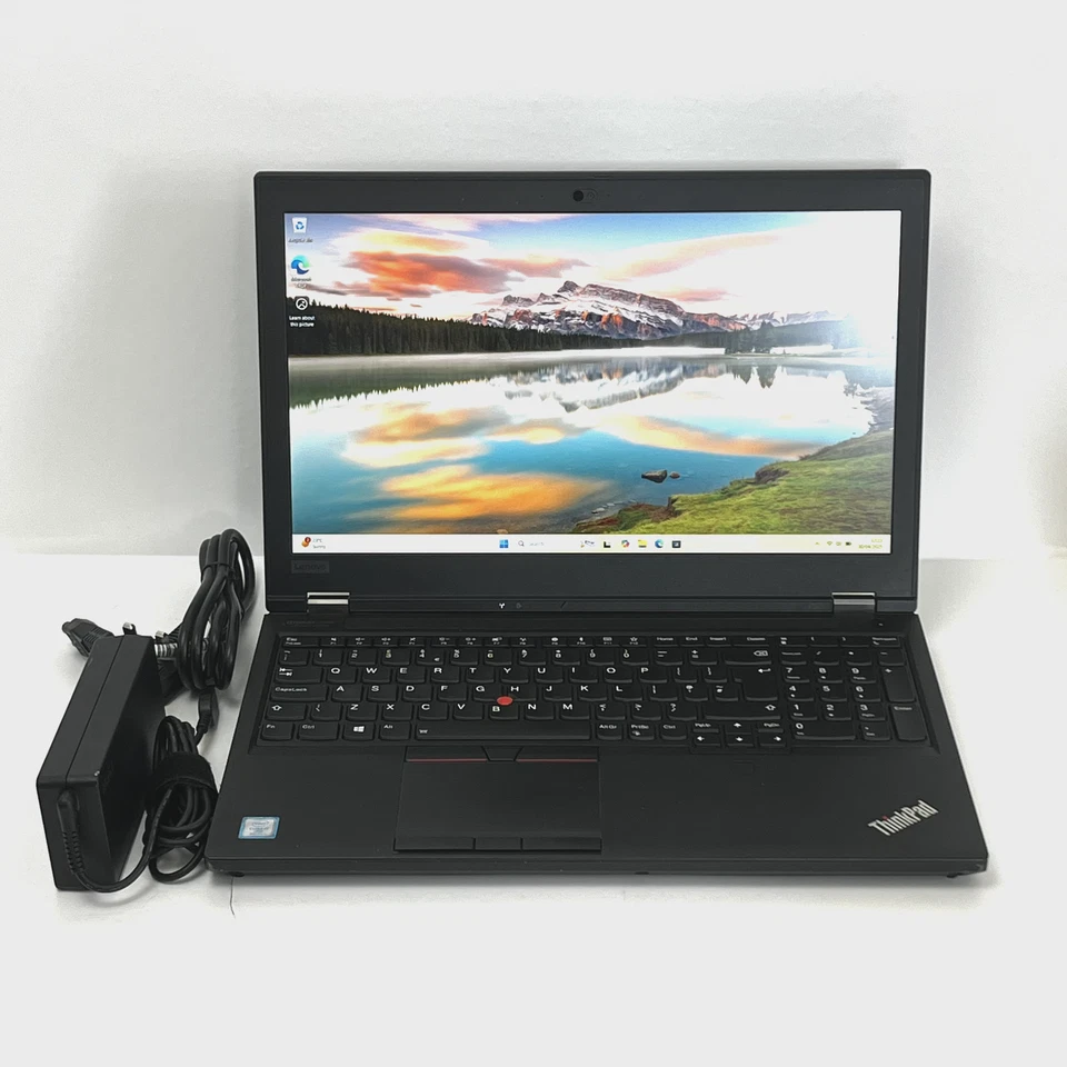 Lenovo ThinkPad P53 CAD Gaming 15.6" Laptop, i7-9850H 32GB RAM Quadro T1000 SSD - Image 1 of 4
