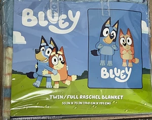 Bluey Twin Full Raschel Blanket 55" x 75" soft and cozy licensed - Picture 1 of 3