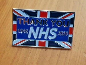 2021 Neu Thank You NHS Union Jack Flagge Pin Abzeichen Brosche Arzt Krankenschwester Geschenk - Bild 1 von 3