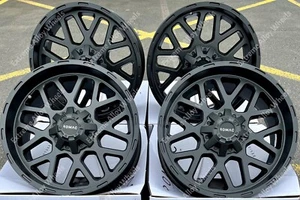 20" Black Deep Alloy Wheels Mitsubishi L200 L400 Pajero Shogun Warrior 6x139 - Picture 1 of 5