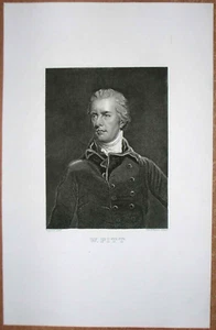 ca.1860 Portraitdruck WILLIAM PITT DER JÜNGERE, #85 - Bild 1 von 1
