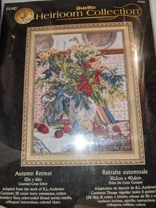 Bucilla Heirloom Collection Autumn Retreat Counted Cross Stitch Kit - Picture 1 of 4