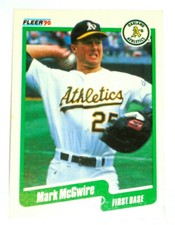 1990 Fleer #15 Mark McGwire Oakland As Baseball Card