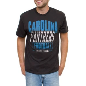 Brandneu Herren Carolina Panthers schwarz Münzwurf 2-Hit T-Shirt mit Etikett (Größe L) - Bild 1 von 10
