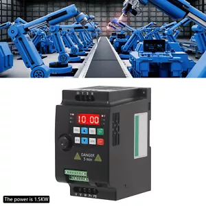 2 HP 3 Phase Motor Variable Frequency Drive VFD Speed Controller 220VAC 1.5KW 7A - Picture 1 of 13