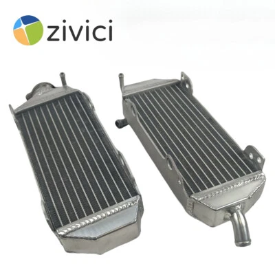 For 1996 1997 1998 1999 2000 SUZUKI RM250 RM 250 Polished Aluminum Radiator - Image 1 of 3