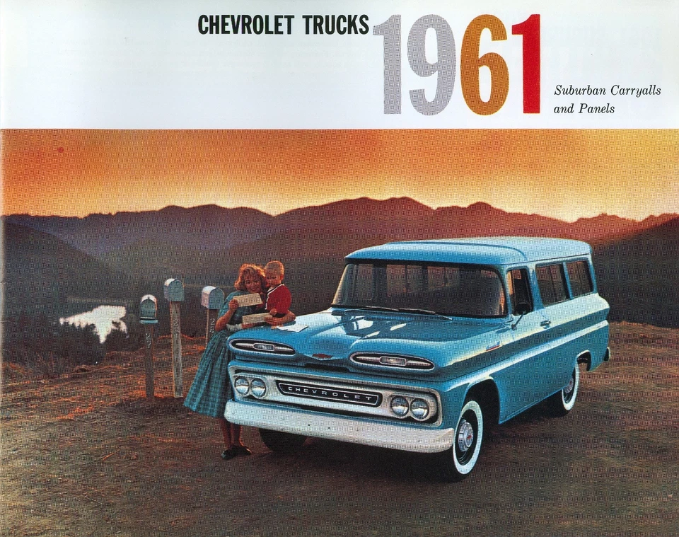 Chevrolet Suburban 1961 carryalls/camión con panel folleto de ventas Foto 1 de 1