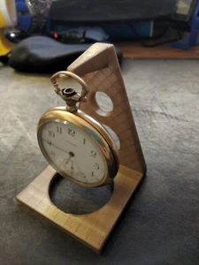 (Black) Pocket Watch Stand Holder Display Hanger - Picture 1 of 8