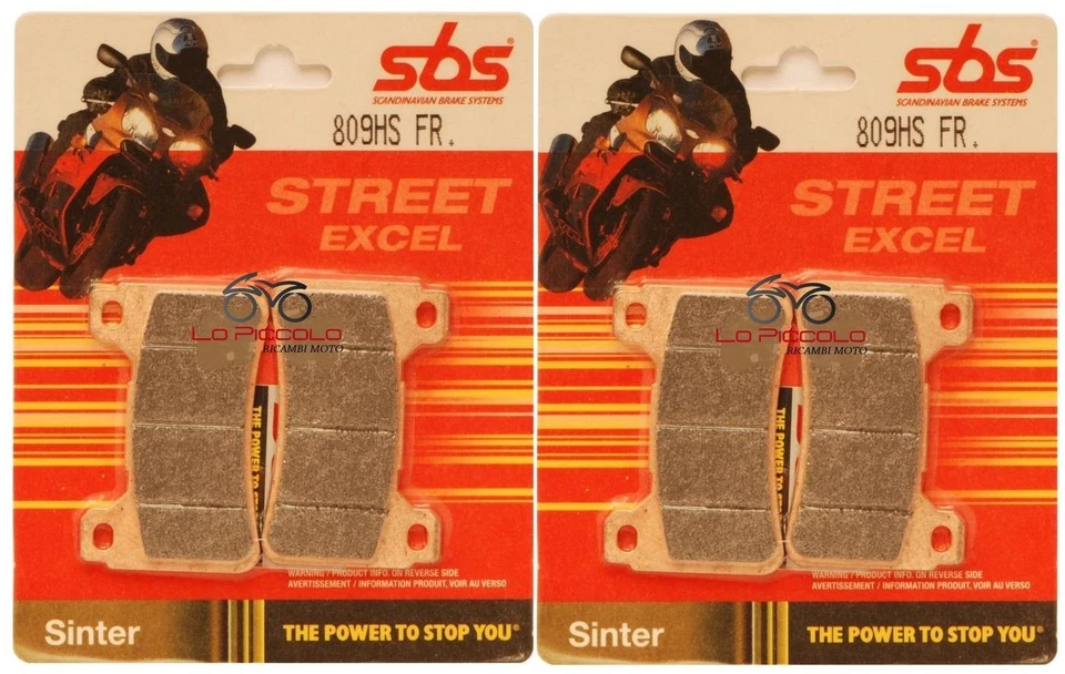 4 PASTIGLIE FRENO ANTERIORI SBS 809 HS SINTER HONDA CBR 1000 RR Fireblade 2005 Foto 1 de 1