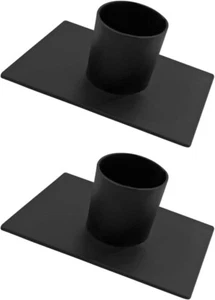 CWI Gifts Iron Taper Candle Holder - Set of 2, Rustic Candlestick Holder - Picture 1 of 2