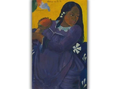 Woman with Mango by Paul Gauguin (1892) Giclée Canvas Print - Multi-Size - Image 1 of 4