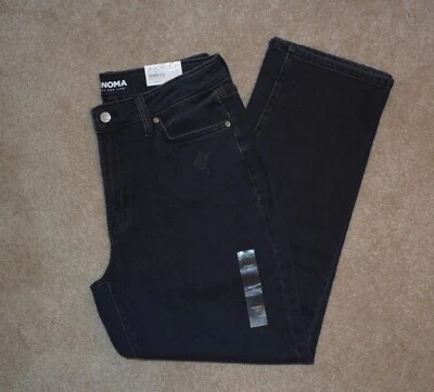 Nuevos pantalones de mezclilla para mujer Sonoma 10 negros de pierna recta estilo vintage tiro alto Foto 1 de 3