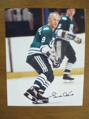 Gordie Howe Hartford Whalers Signed 8x10Photo PSA/DNA LOA - Image 1 of 4