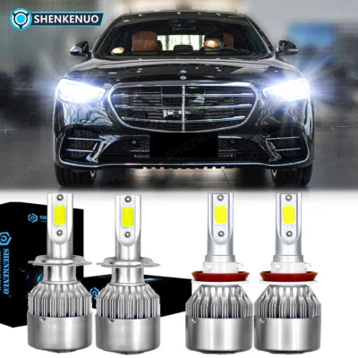 Faros antiniebla LED para Mercedes-Benz S450 S550 S600 S63 2007-2009 4X Foto 1 de 4
