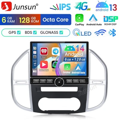 DAB+ 10.6"Android 14 Autoradio 6+128G Für Benz Vito W447 14-2024 GPS Navi 4G DSP - Bild 1 von 4