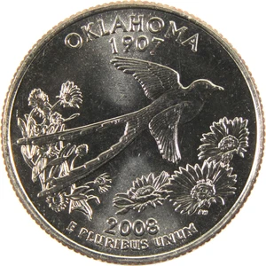 USA - 2008P - Washington ¼ $ - Oklahoma - State Issue - Picture 1 of 1