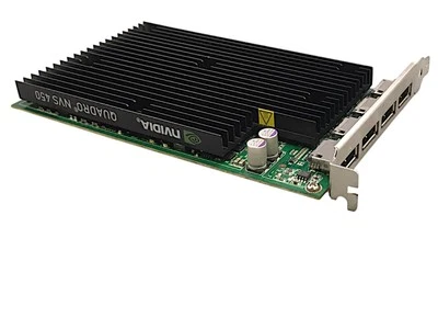 NVIDIA Quadro NVS 450 512MB DDR3 PCIe 4x DisplayPort Video Card - Image 1 of 4