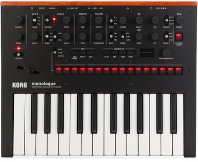 Korg monologue Analog Synthesizer - Black - Image 1 of 4