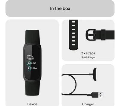 Fitbit Inspire 3 Midnight Zen Silicon Strap Activity Tracker (FB424BKLV) - Image 1 of 3